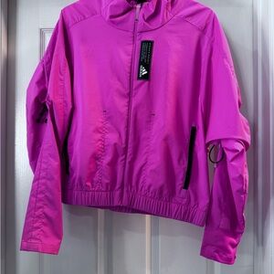 Adidas Pink Windbreaker Jacket